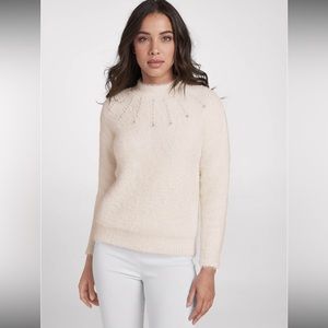 VENUS Embellished Eyelash Sweater